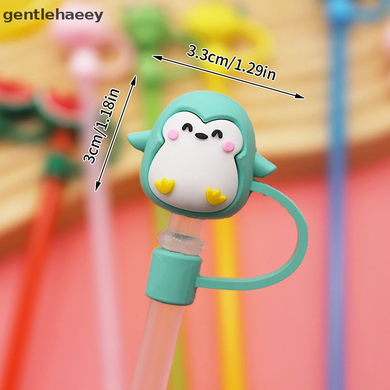 Nắp Đậy Ống Hút Bằng Silicon Chống Bụi Có Thể Tái Sử Dụng Họa Tiết Hoạt Hình