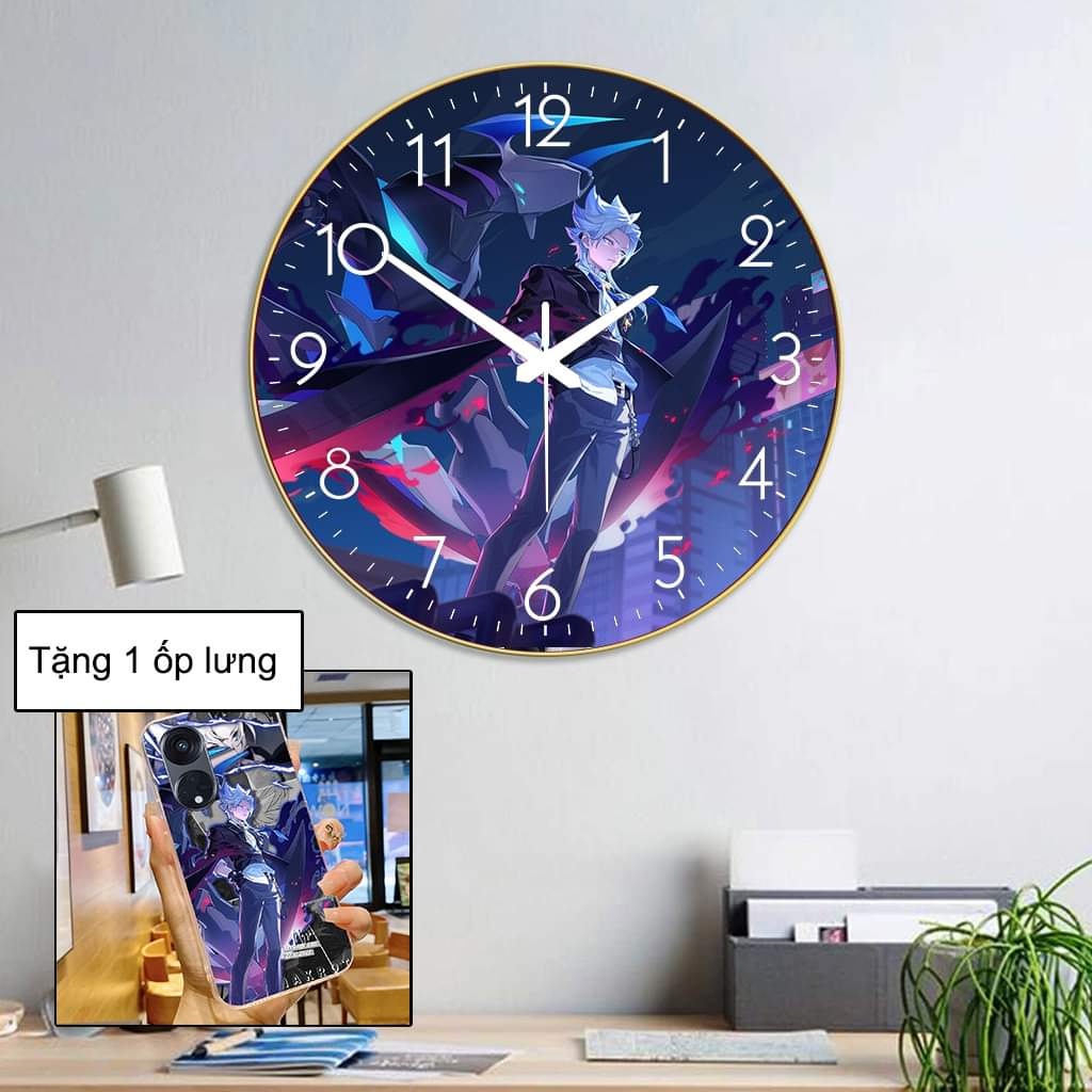 Đồng hồ treo tường in hình Liên quân Mobile tất cả các tướng- Mochizone ( BH máy 3 tháng)