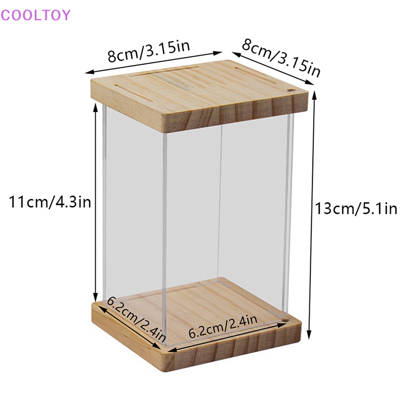 Cooltoy Hộp Trưng Bày Mô Hình Búp Bê Nhỏ Trong Suốt Chống Bụi Sắp Xếp Gọn Gàng DIY