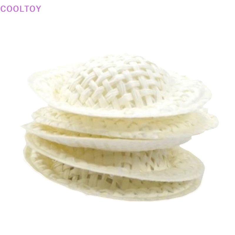 Set 10 Nón Rơm Mini 4cm Trang Trí Nhà Búp Bê