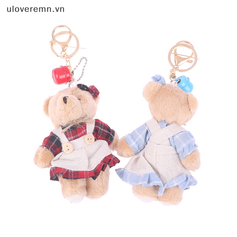 Uloveremn Móc Khóa Vải Lanh Hình Thỏ Dễ Thương Phong Cách Đồng Quê Dành Cho Cặp Đôi