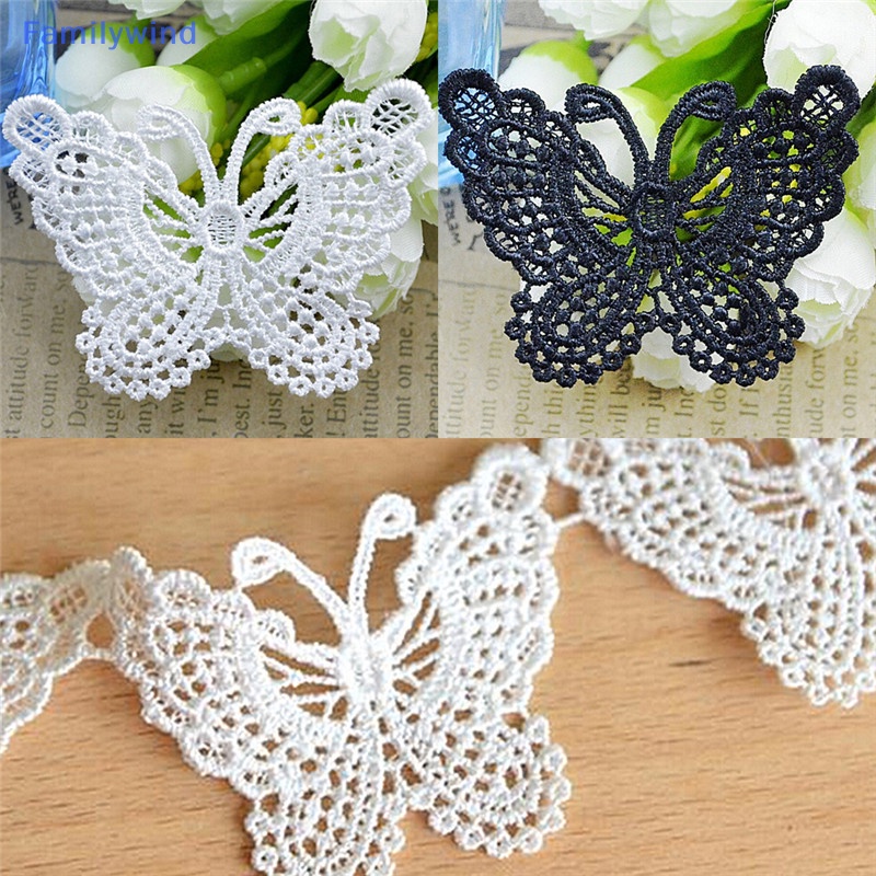 Miếng Vá Ren Thêu Hình Bướm Phụ Kiện Trang Trí Quần Áo Đám Cưới Mới well