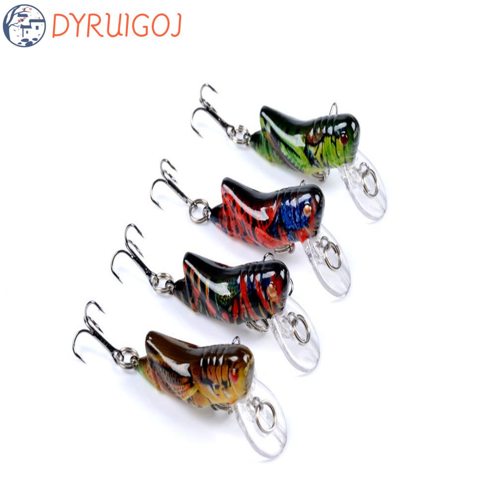 Mồi Giả Nhử Cá 3D Bằng Nhựa Pesca 45mm 3.5g Có Mắt Bay