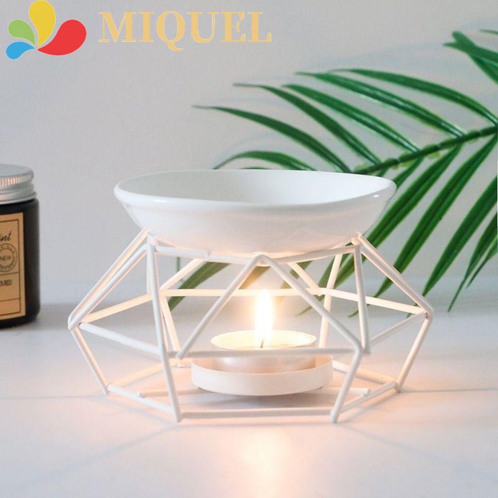 Miquel Giá Đỡ Nến Tinh Dầu Ăn Tối Nhẹ Nhàng Quyến Rũ Thiết Kế Hình Học Thanh Lịch Duyên Dáng Làm Sạch Không Khí