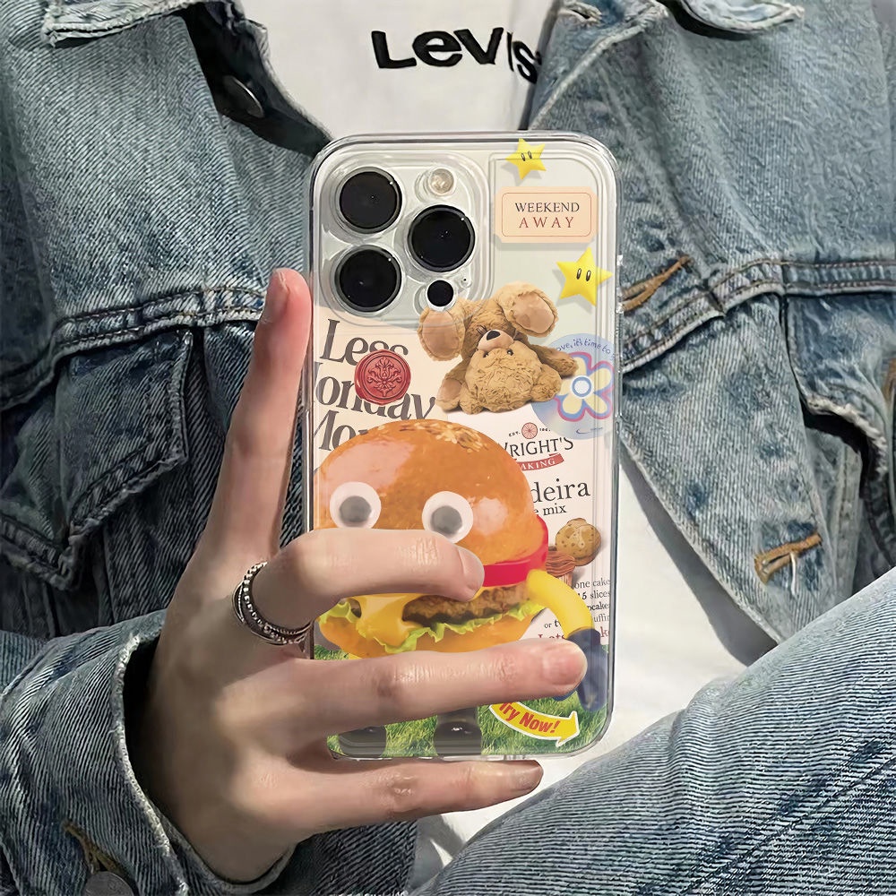 ✅Ốp Điện Thoại Mềm Chống Sốc Họa Tiết Hamburger 1311 7814pro Apple 6Inplus iPhone12 max