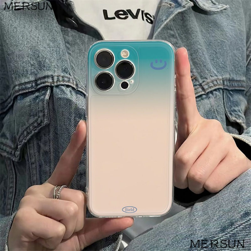 ✅Ốp Điện Thoại Mềm Chống Sốc 6In Màu Xanh Dương Đậm Đơn Giản Cho Iphone1278Plus 1114pro 13 MHBS