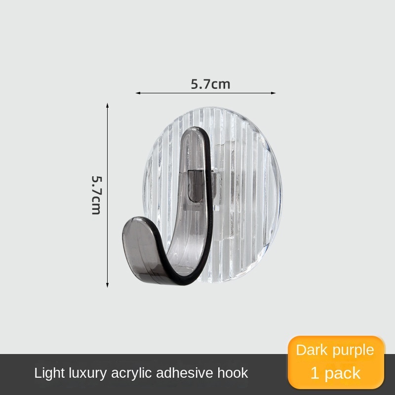 Móc treo áo quần acrylic dán tường dính mạnh không đục lỗ liền mạch cho hộ gia đình treo khăn phòng tắm