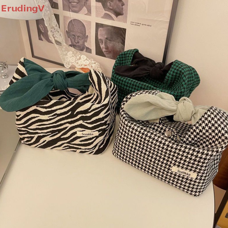 [ErudingV] Túi Đựng Hộp Cơm Trưa [Mới] Túi Đựng Đồ Trang Điểm Tai Thỏ Dễ Thương Phong Cách Nhật Bản Ins Cho Nữ