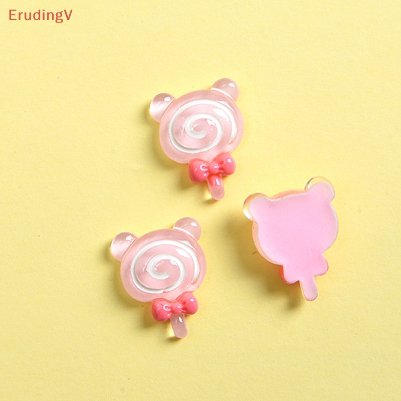 Set 10 Đồ Chơi Búp Bê Gấu Kẹo Lollipop Màu Sắc Ngẫu Nhiên