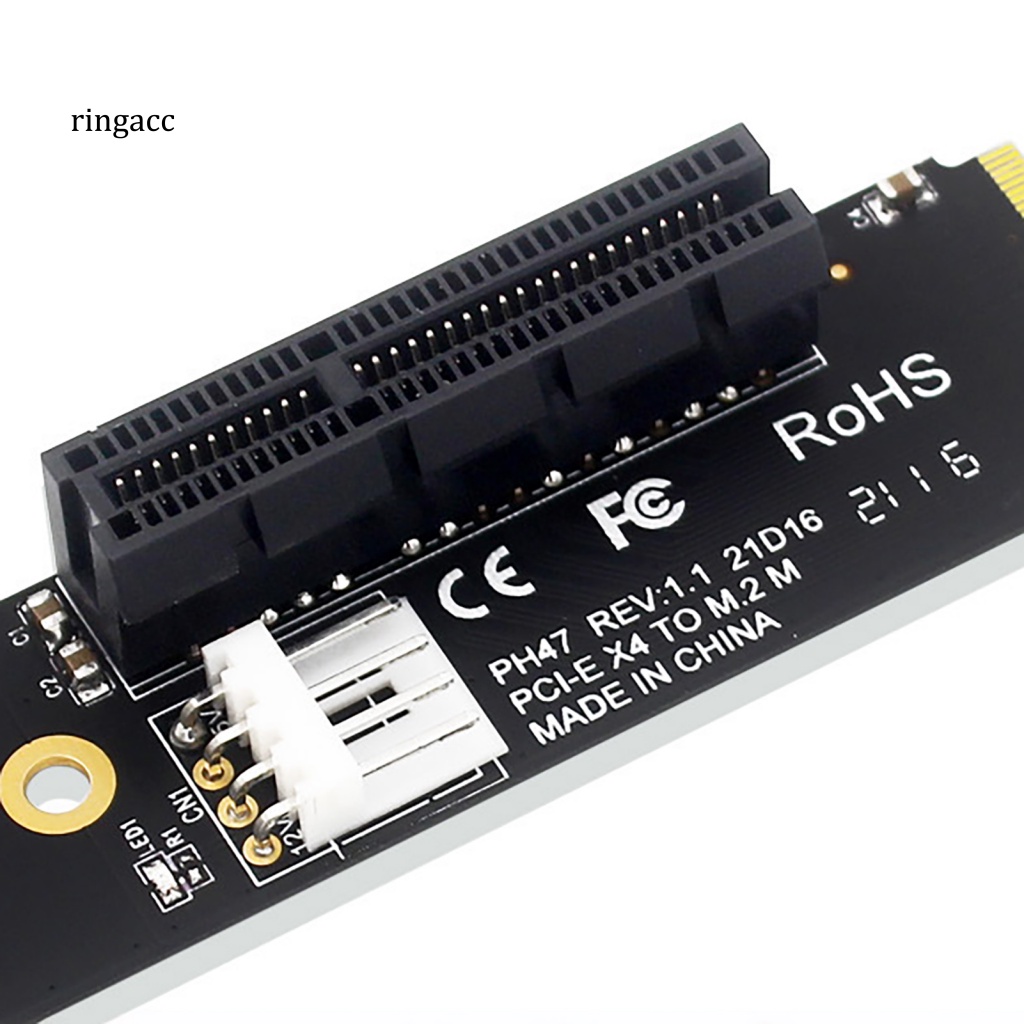 Card Mở Rộng RGA Tốc Độ Cao M.2 SSD NGFF Sang PCI-E X4 Kèm Dây Cáp Cho Máy Tính