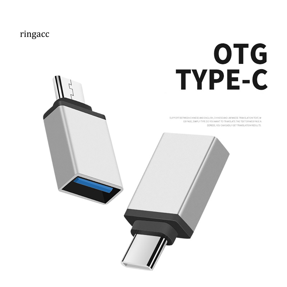 Đầu Chuyển Đổi RGA Type-C Sang USB OTG Cho Điện Thoại Di Động / Bàn Phím / Chuột