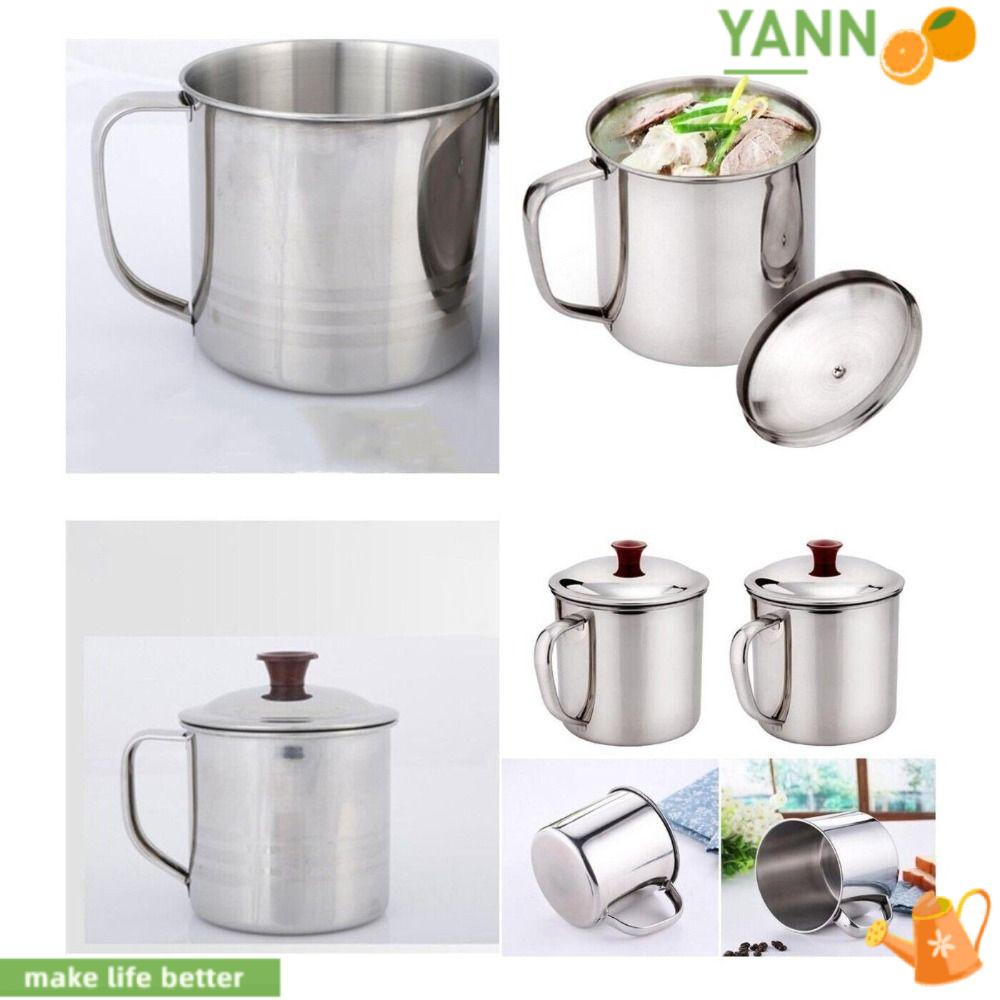 Cốc Cà Phê Bằng Thép Không Gỉ Có Nắp Đậy 1 #