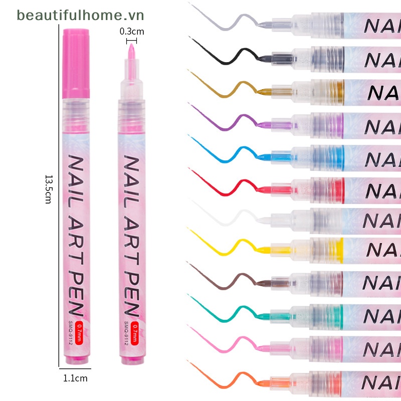 Bút Vẽ Móng Gel UV Nghệ Thuật Chống Nước DIY