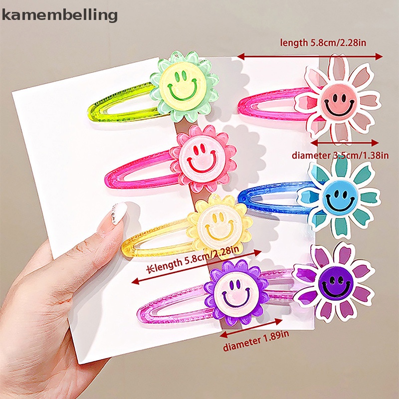 Kẹp Tóc Hoa Trong Suốt Màu Sắc Ngọt Ngào Cho Nữ