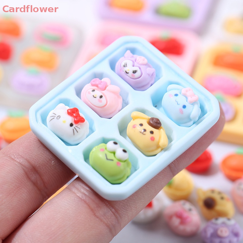 1 Bộ 5 Sản Phẩm Phụ Kiện Trang Sức Gồm Kẹp Tóc / Cốc Nước / Kem / Vỏ Điện Thoại Bằng Resin Màu Macaron DIY