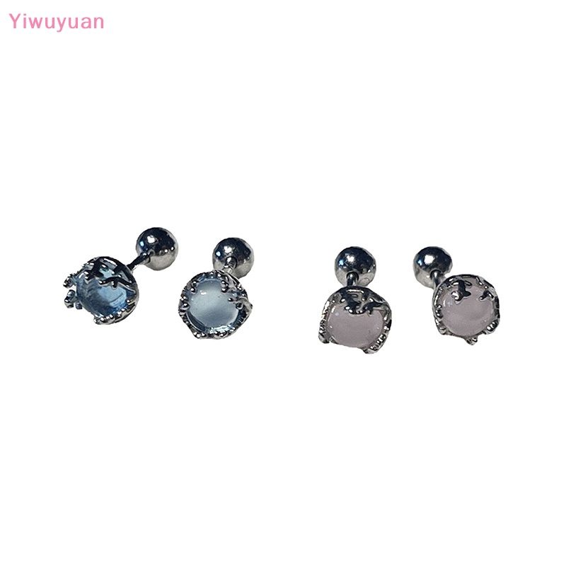1 Đôi Khuyên Tai Xoắn Ốc Đính Đá Zircon Nhiều Màu Mới