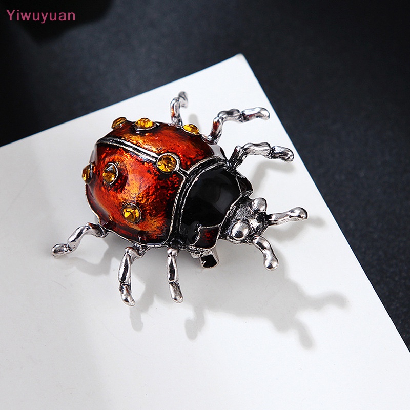 Trâm Cài Áo Hình Bọ Cánh Cứng Tráng Men Phong Cách Vintage Mới