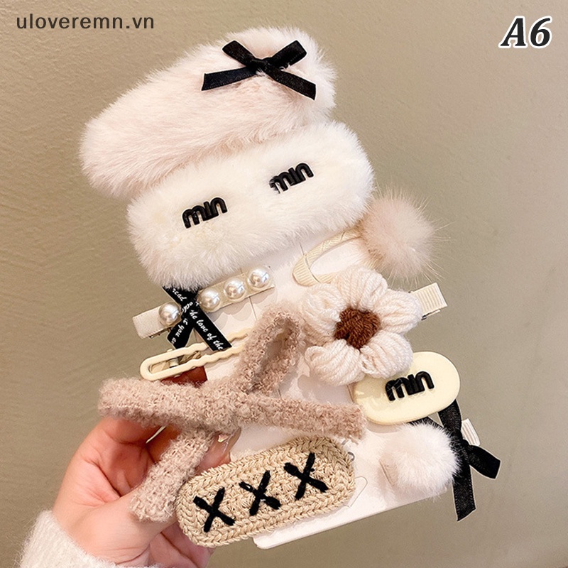 Set 10 Kẹp Tóc Hình Gấu Hoạt Hình Dễ Thương Cho Bé Gái