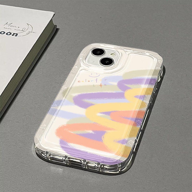 Ốp Điện Thoại TPU Dẻo Họa Tiết Graffiti Nhiều Màu Thời Trang Cho IPhone 14 13 11 12 Pro XS Max X XR 7 + 8 Plus