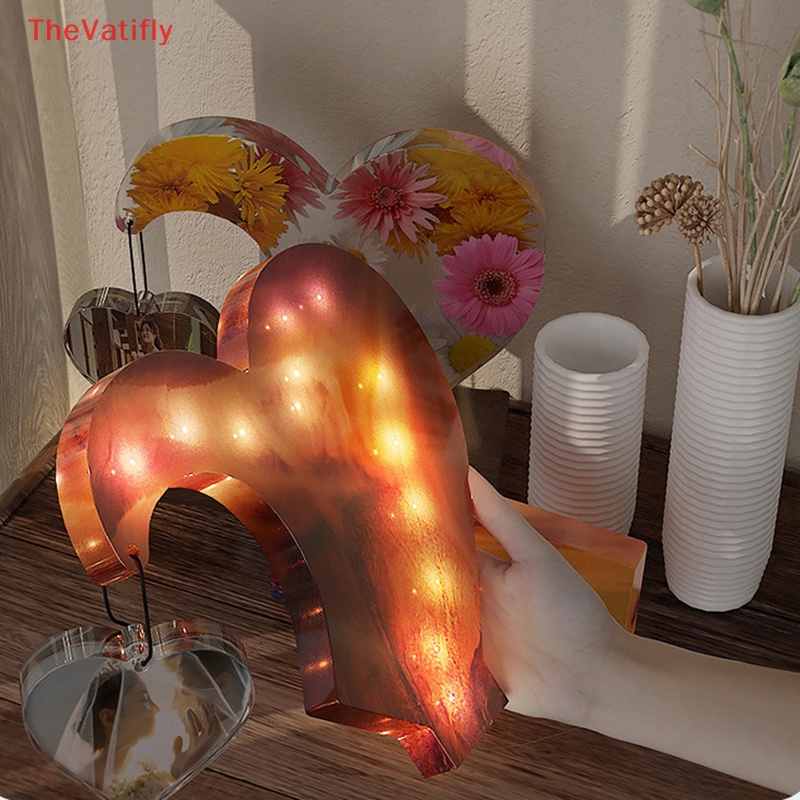 Khuôn Silicone Làm Khung Ảnh [Thevalifly] Với Đế Bán Vĩnh Viễn Hình Trái Tim Bán Chạy