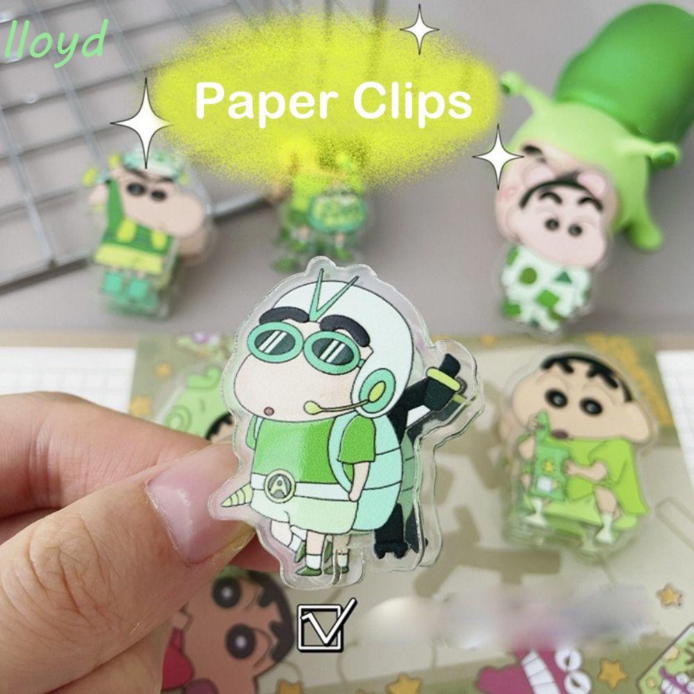 Kẹp Sách Bằng Acrylic Họa Tiết Hoạt Hình Dễ Thương Tiện Dụng Cho Học Sinh