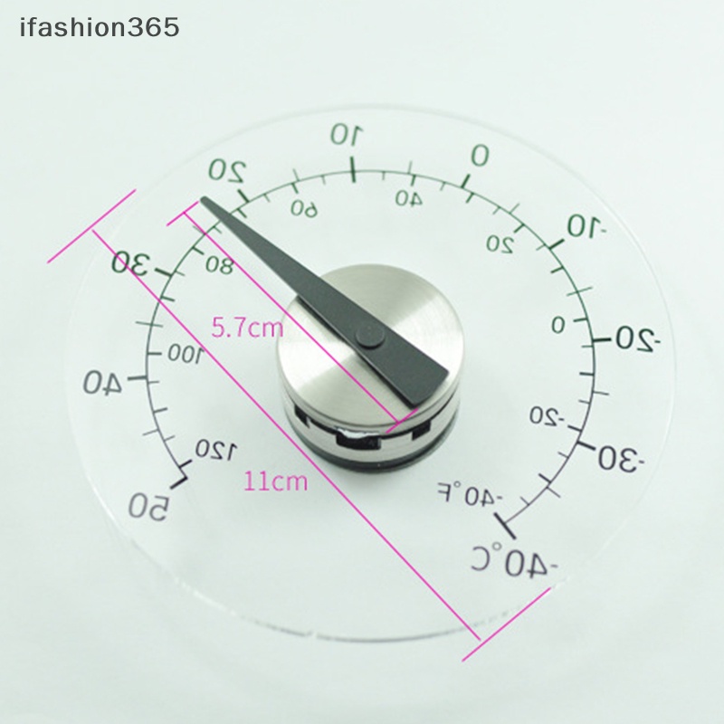 Đồng Hồ Nhiệt Kế Trong Suốt Đo Nhiệt Độ Ngoài Trời Tiện Dụng ifashion365