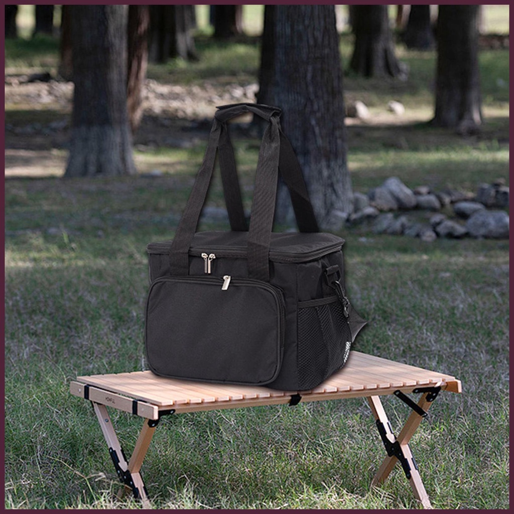 Túi Đựng Hộp Cơm Trưa Cách Nhiệt Bằng Vải Oxford Sức Chứa Lớn Tiện Dụng Cho Trường Học