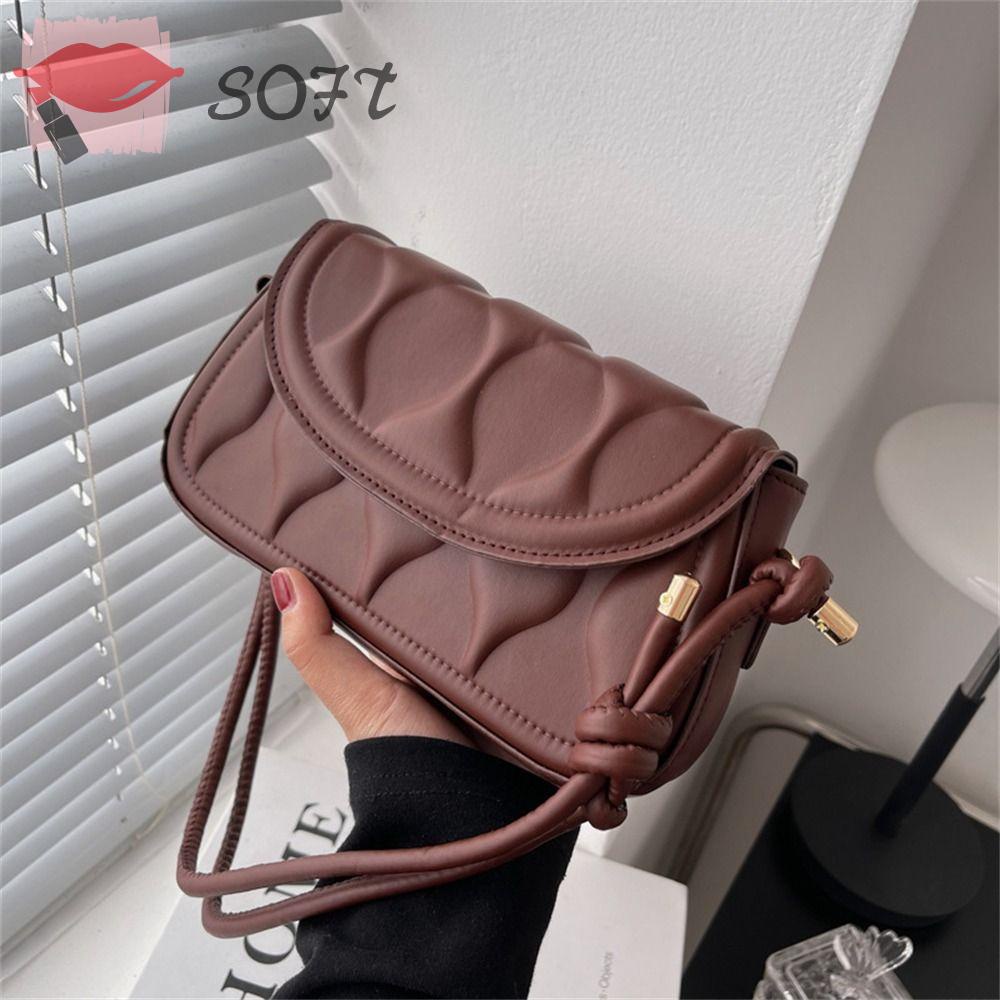 Túi Đeo Chéo Vai Sức Chứa Lớn Màu Trơn Dành Cho Nữ