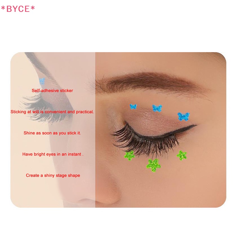 Miếng Dán Trang Trí Mắt Lễ Hội Hình Bướm Phối Ren