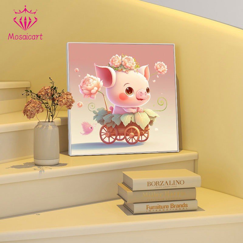 Bộ Tranh Đính Đá Họa Tiết Hoạt Hình Dễ Thương Độc Đáo Dùng Trang Trí Phòng Ngủ Cho Bé