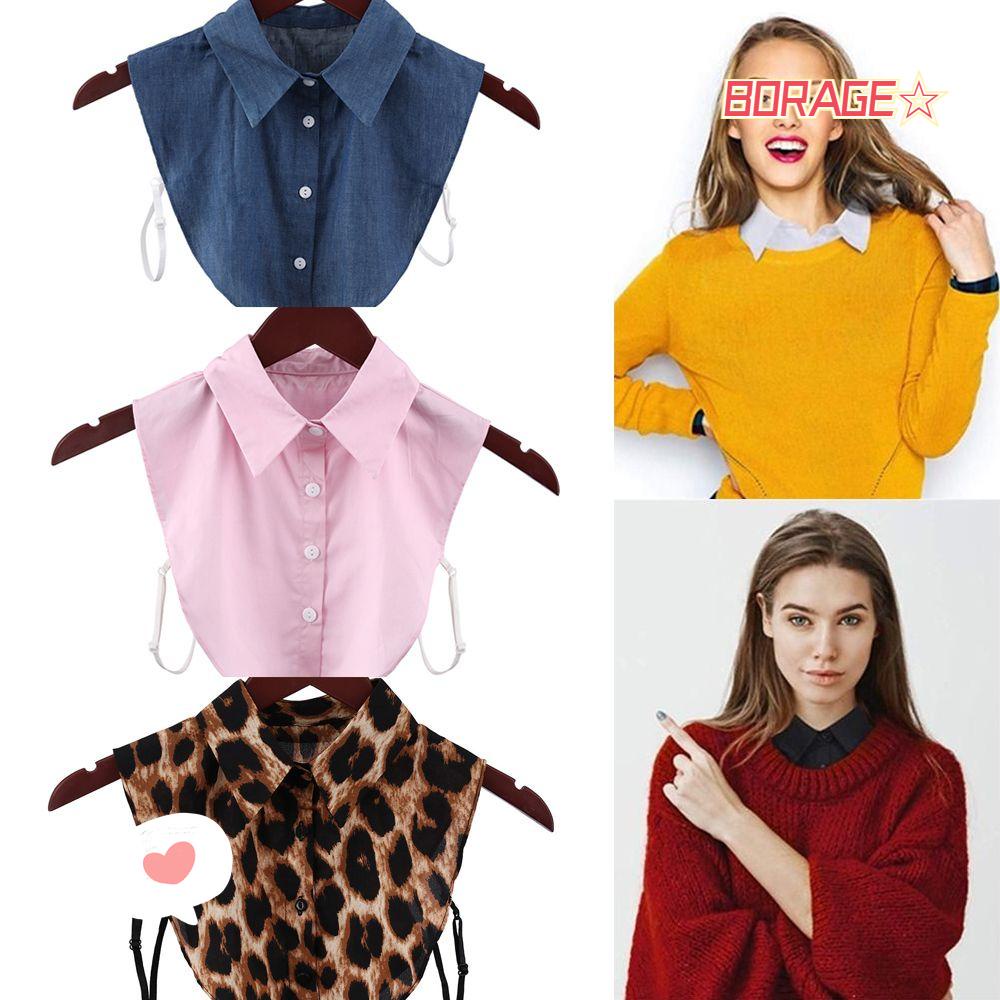 Cổ Áo Sơ Mi Giả Bằng Cotton Phối Ren Thời Trang Cho Nam Và Nữ