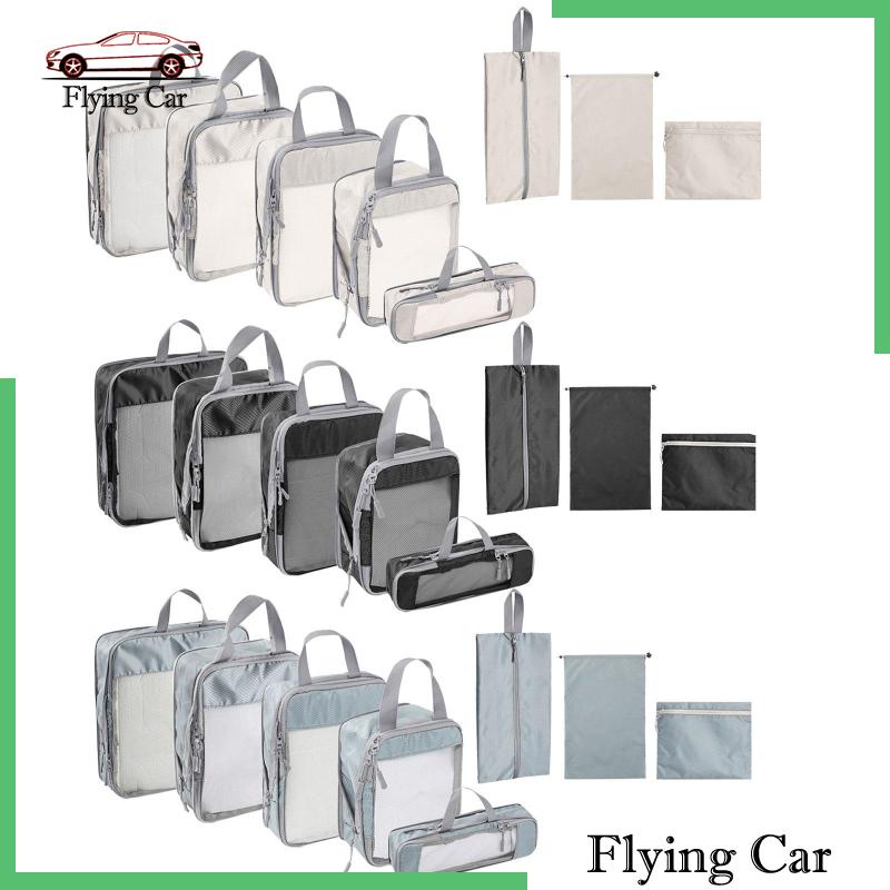 [Lzdjfmy2] 8 Khối Lập Phương Đóng Gói Thông Thoáng Cho Ba Lô Đi Làm / Kỳ Nghỉ