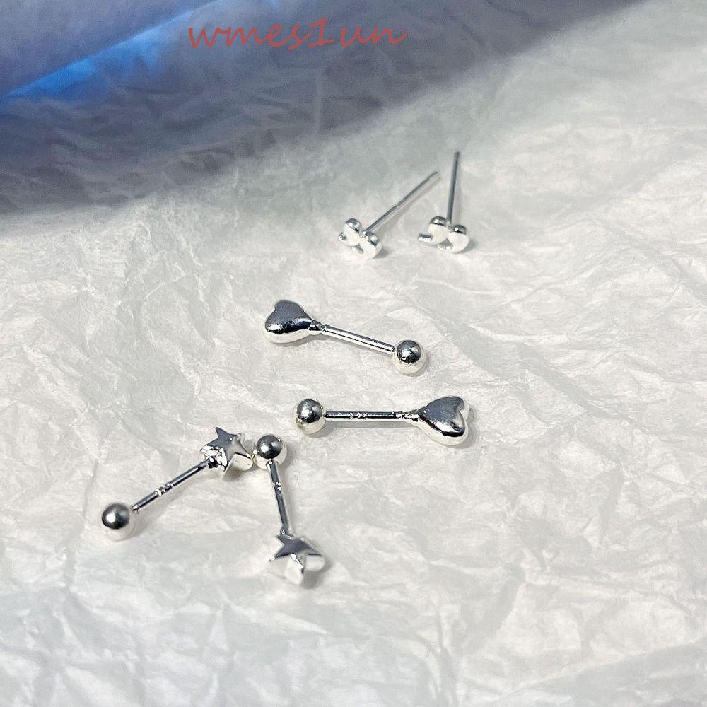 Khuyên Tai Kiểu Dáng Hình Học Ngôi Sao Thời Trang Hàn Quốc Đơn Giản WMES15H