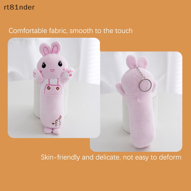 Rt Móc Khóa Thỏ Nhồi Bông Dài Mềm Mại Đáng Yêu