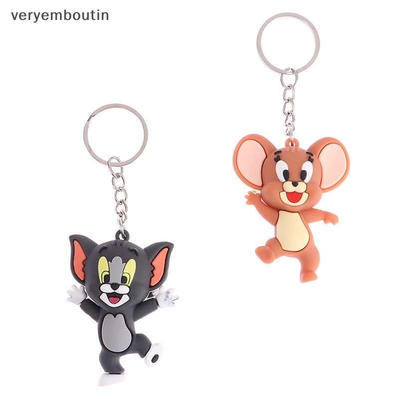 Móc Khóa Hình Mèo Chuột Hoạt Hình Dễ Thương