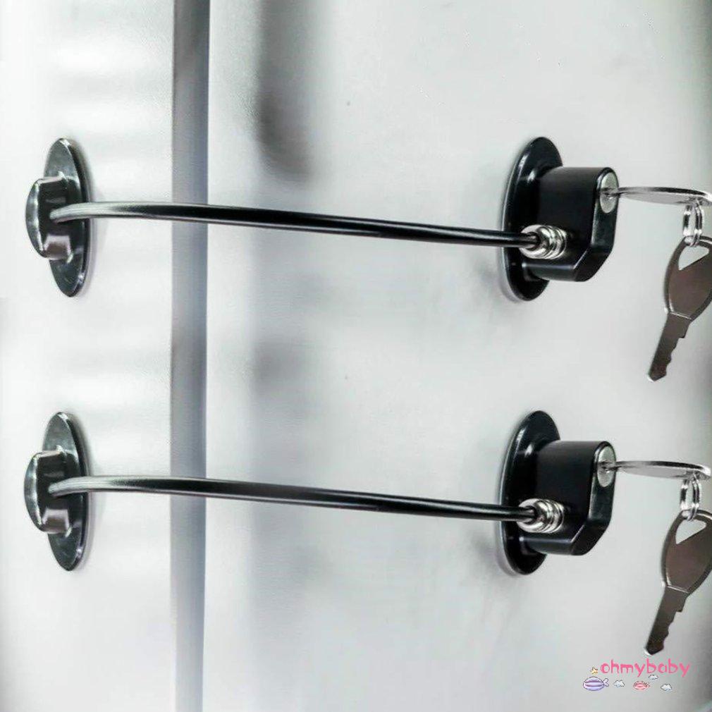 [Ready] Ổ Khóa Ngăn Kéo Tủ Lạnh Trẻ Em Cửa Chống Dịch Chuyển Giả Tay Mở Bảo Vệ [Z/15]