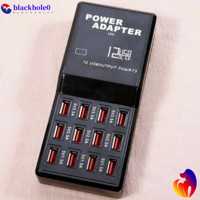 Đế Sạc Nhanh 12 Cổng USB 5V 3.5A 2.1A Tiện Dụng