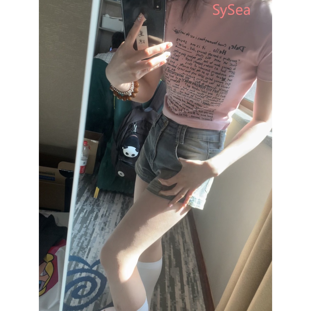 Áo Kiểu Dáng Ôm Phong Cách Retro Mỹ Trẻ Trung Quyến Rũ Dành Cho Nữ