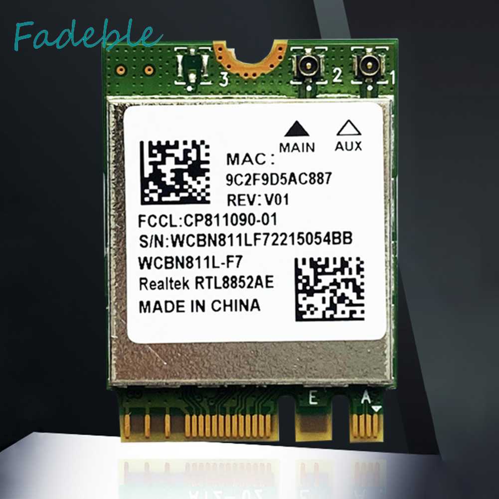 Thẻ Mạng Không Dây RTL8852AE Bluetooth 5.2 Cho Laptop