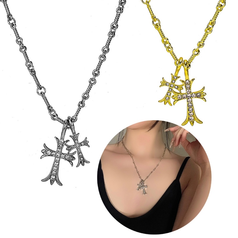 Vòng Cổ Choker Mặt Thánh Giá Đính Đá Cổ Điển