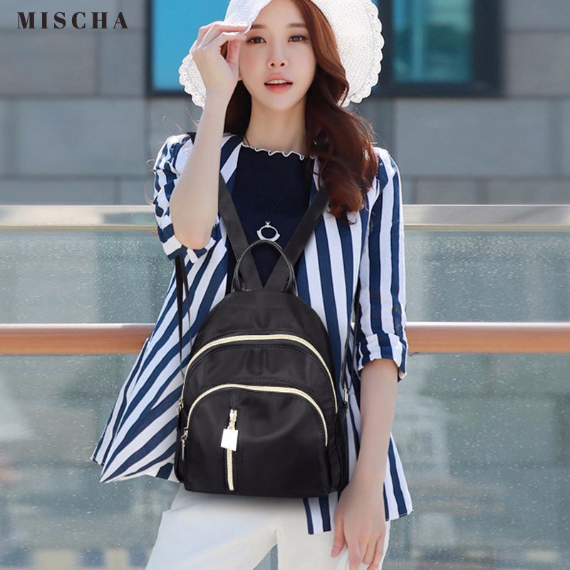 MISCHA Ba Lô Du Lịch Mini Chống Thấm Nước Chất Lượng Dành Cho Nữ