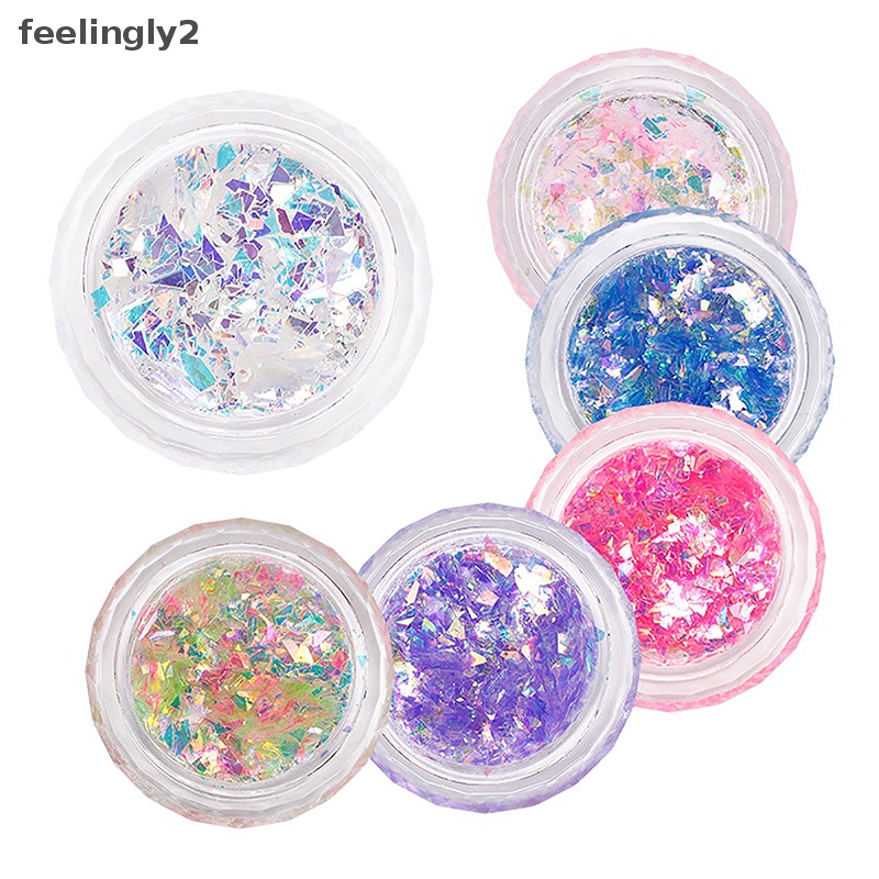 [Hàng Có Sẵn] Miếng Dán Trang Trí Móng Tay Nghệ Thuật Màng Kính Cực Quang Laser (F)