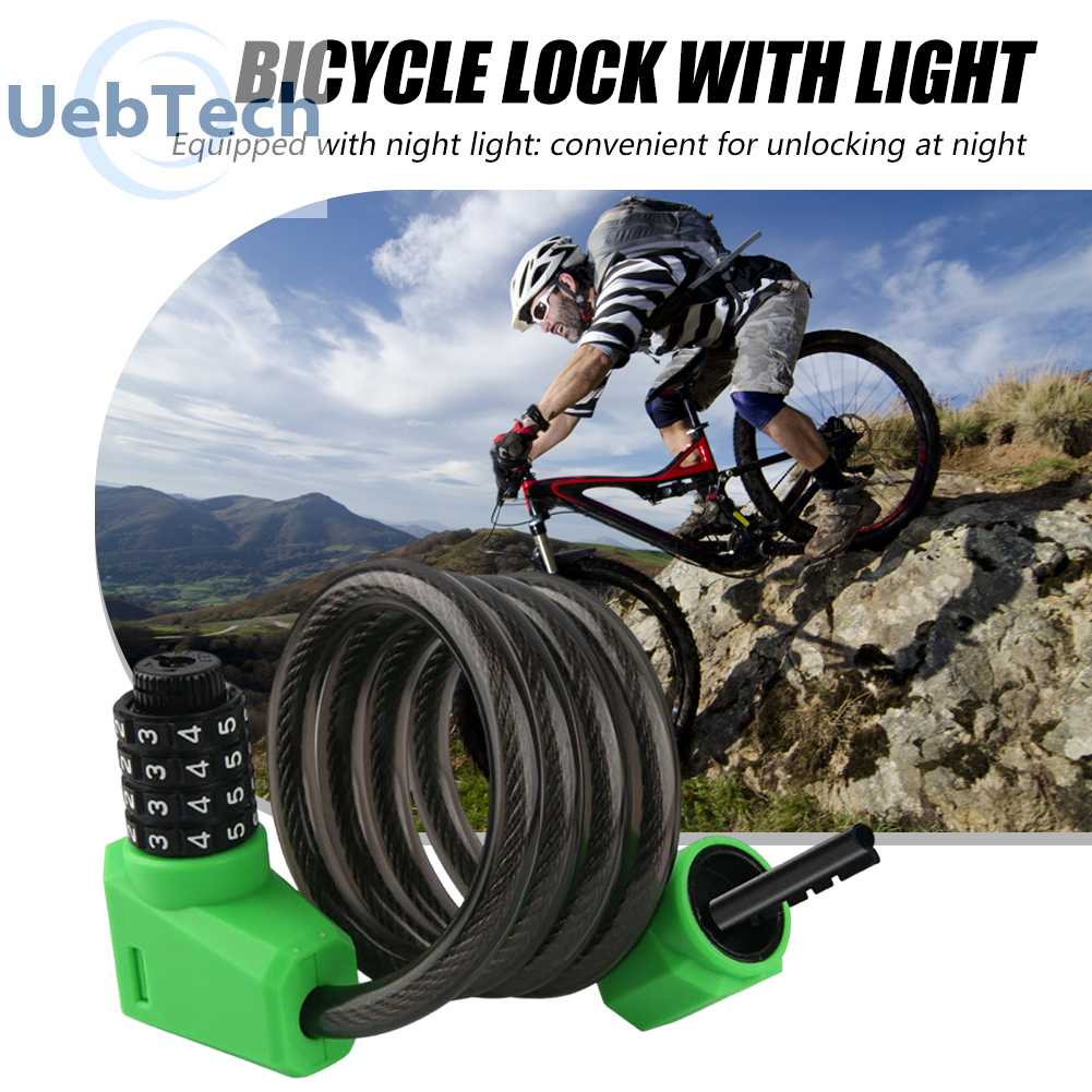 Dây Xích Khóa Xe Đạp / Xe Máy / Thuyền Kayak Có Mật Khẩu 1.2M