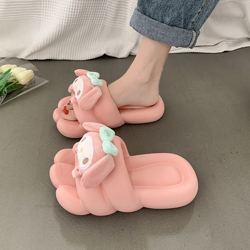 Dép Một Đế Dày Thoải Mái Họa Tiết Hoạt Hình Dễ Thương Cho Nữ