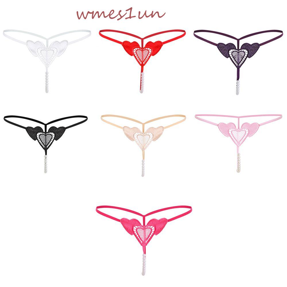 Quần Lót Nylon Thêu Họa Tiết Trái Tim Gợi Cảm Cho Nữ WMES15H