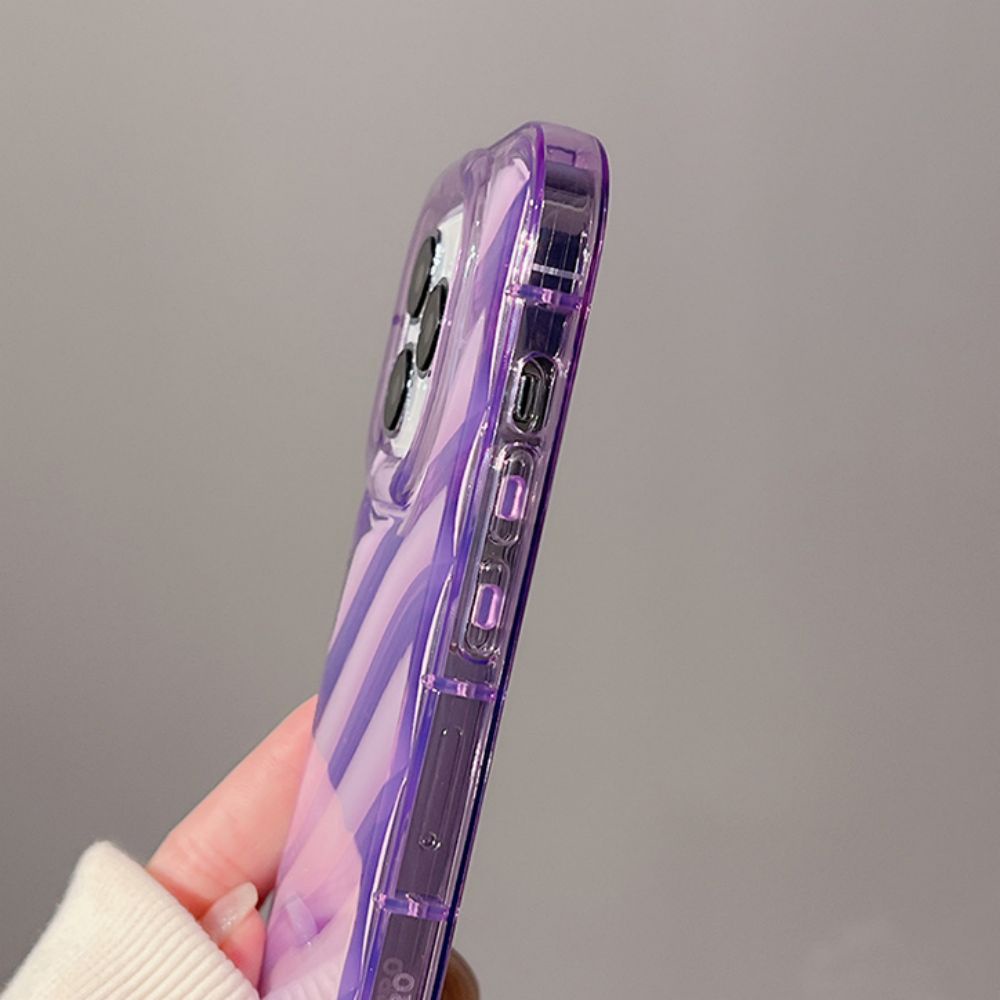 Ốp Điện Thoại TPU Mềm Chống Sốc Họa Tiết Gợn Sóng Nước Màu Pha Lê Cho IPhone 11 14 13 12 Pro Max XR XS Max 7 8 Plus SE