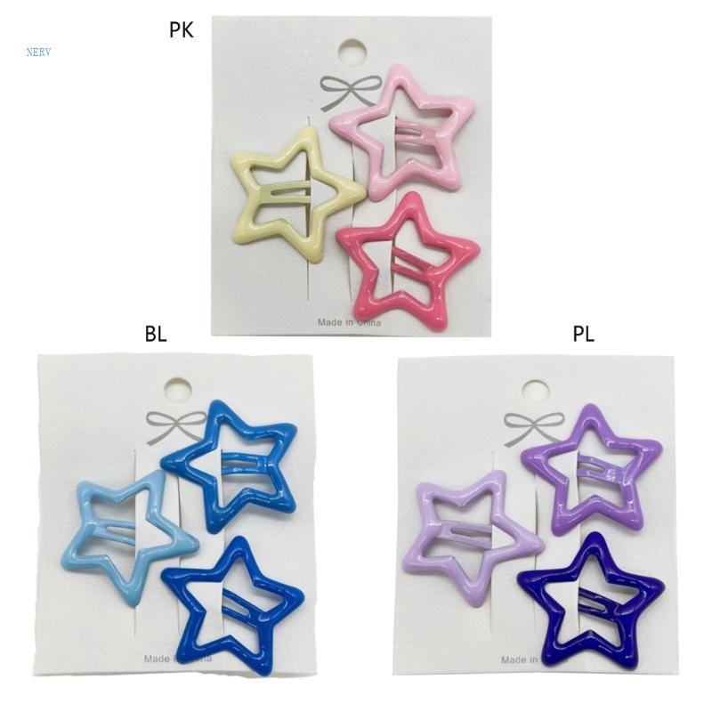 Kẹp Tóc Hình Ngôi Sao Màu Sắc Ngọt Ngào