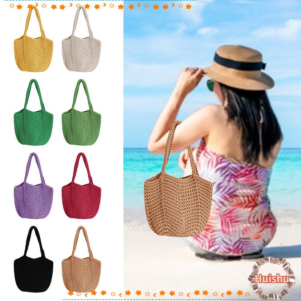 Túi Xách Đan Móc Phối Lưới Thời Trang Cho Nữ