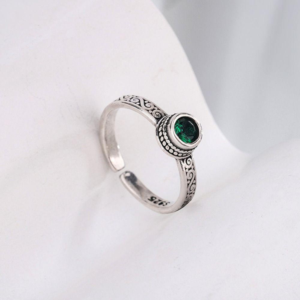 Nhẫn Hở Hình Vuông / Tròn Đơn Giản Có Thể Điều Chỉnh