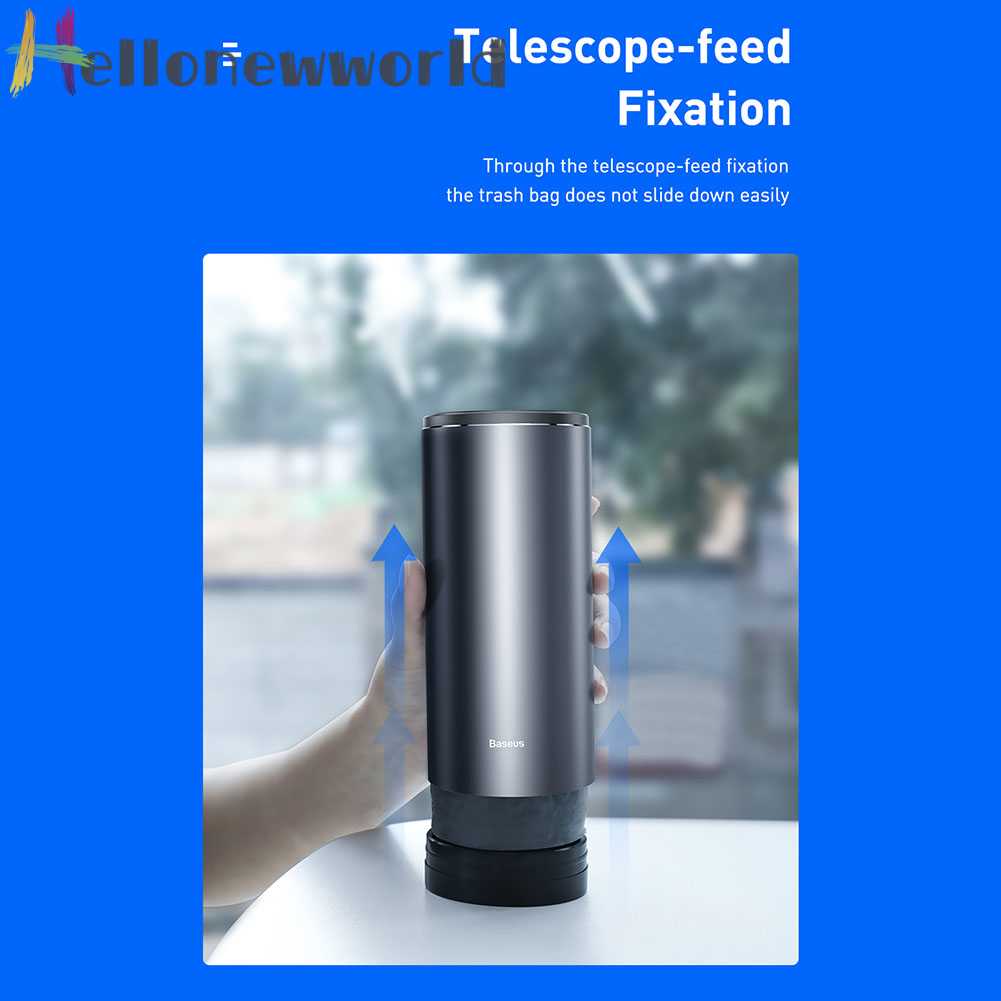 BASEUS Thùng Rác Cỡ Lớn 500ml Tiện Dụng Dành Cho Xe Hơi